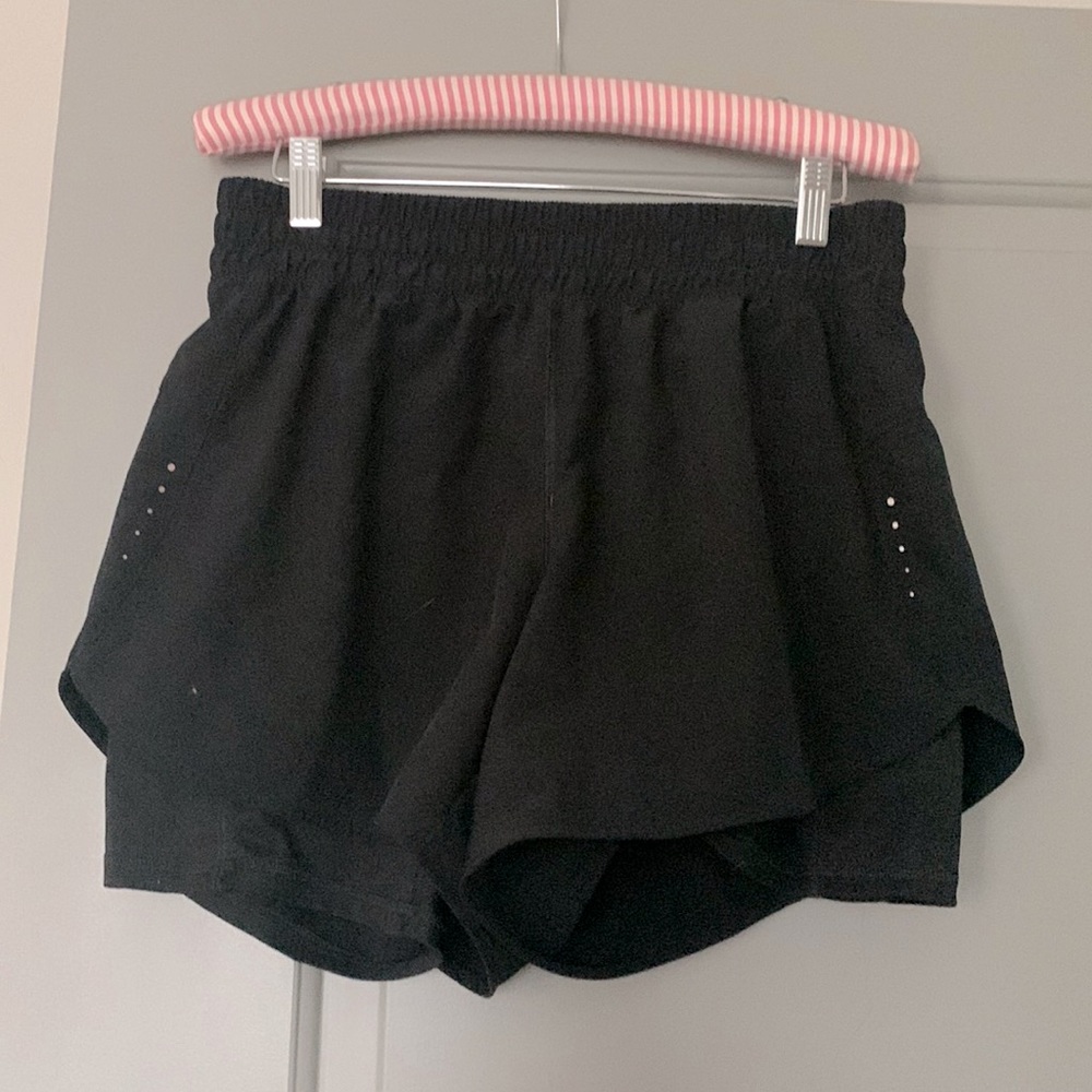 Avia black workout shorts with lining, like new